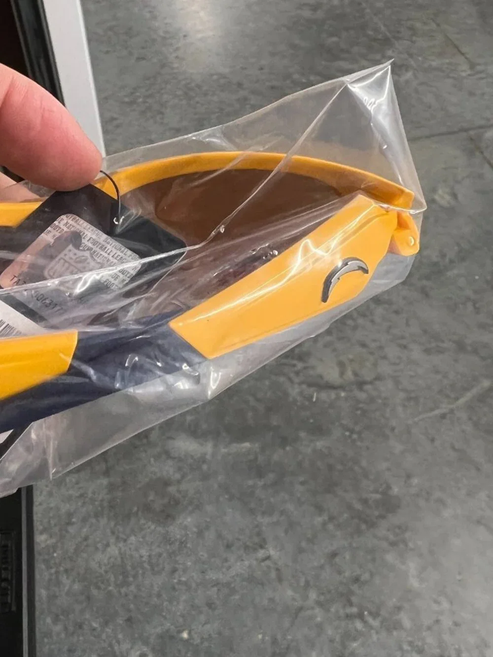 Los Angeles Chargers Football Team Yellow Dynasty Style Sunglasses NFL Official